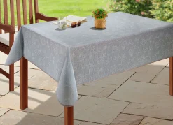 Clearance BADER Abwaschbare Garten-Tischdecke grau