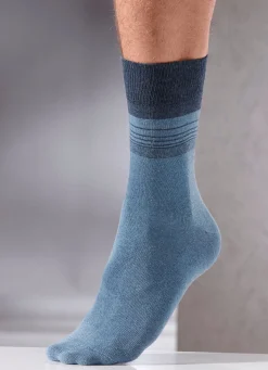 Best BADER Achterpack Socken mit druckfreiem Bund 2X JEANSBLAU, 2X MARINE, 2X ANTHRAZIT, 2X SCHWARZ