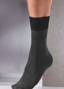 Best BADER Achterpack Socken mit druckfreiem Bund 2X JEANSBLAU, 2X MARINE, 2X ANTHRAZIT, 2X SCHWARZ