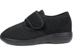Clearance BADER Aerosoft® Flex Stretch-Klettslipper von Jürgen Hirsch® SCHWARZ