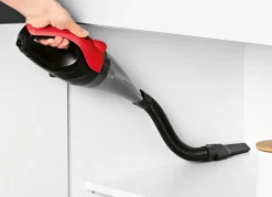 Clearance BADER Akku-Handstaubsauger – saugt Schmutz und Flüssigkeiten einfach weg SCHWARZ-ROT