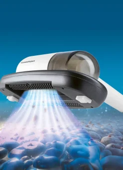 New BADER Akku-Milbensauger WEISS-GRAU