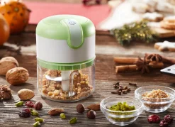 Hot MEDIA SHOP Akku-Zerkleinerer Livington 3 Seconds Chopper GRÜN-WEISS
