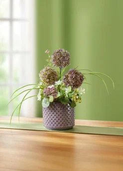 Clearance BADER Allium-Gesteck im Topf ROSA-GRÜN-LILA