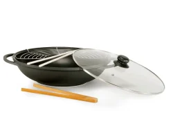 Hot BADER Aluguss-Wok-Set ANTHRAZIT