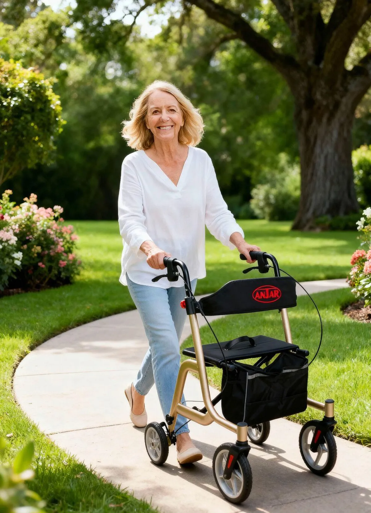 Hot BADER Alu-Rollator GOLD