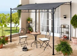 New BADER Anbaupavillon Romantik GRAU