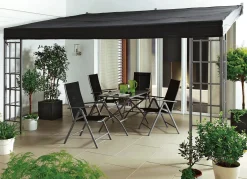 BADER Anbau-Pergola, 4x3 m ANTHRAZIT