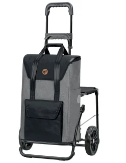 New BADER Andersen Einkaufsroller mit Sitzmöglichkeit GRAU
