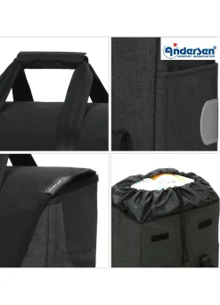 New BADER Andersen Einkaufsroller mit Sitzmöglichkeit SCHWARZ