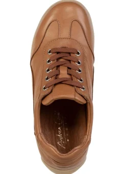Hot ANDREA CONTI , bequeme Damen-Sneaker, Weite G, mit herausnehmbarem Fußbett COGNAC