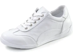 New ANDREA CONTI , bequeme Damen-Sneaker, Weite G, mit herausnehmbarem Fußbett WEISS