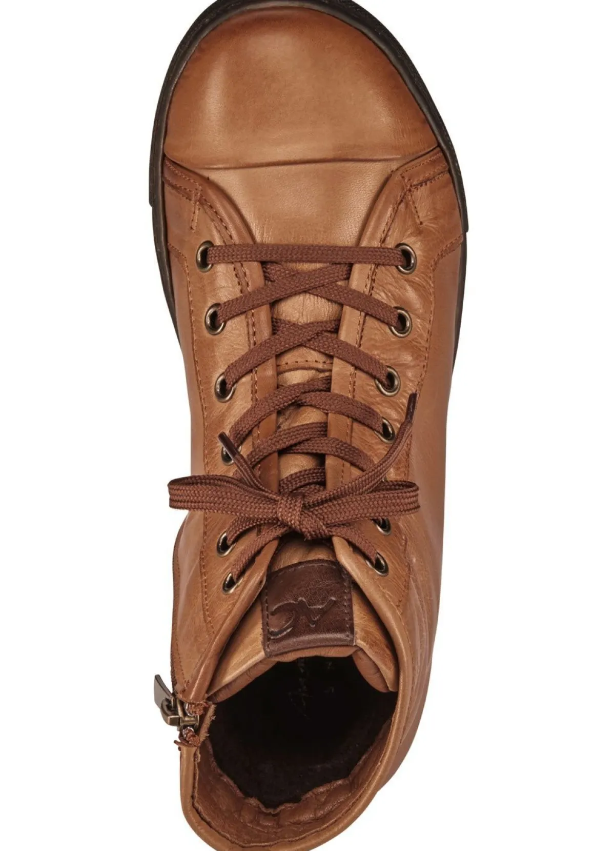 Hot BADER Andrea Conti, klassiche Damen-Stiefeletten, Winterschuhe, mit herausnehmbarem Fußbett COGNAC