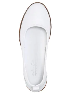 Online ANDREA CONTI , klassische Damen-Slipper, mit herausnehmbarem Fußbett WEISS
