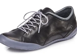 New BADER Andrea Conti, klassische Damen-Schnürschuhe, mit herausnehmbarem Lederfußbett SCHWARZ