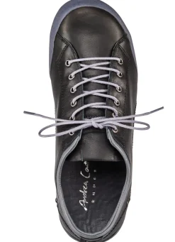 New BADER Andrea Conti, klassische Damen-Schnürschuhe, mit herausnehmbarem Lederfußbett SCHWARZ