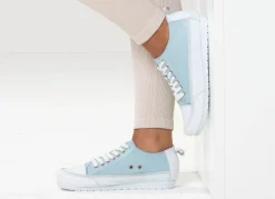 Hot ANDREA CONTI , leichte Damen-Sneaker, Weite G, mit herausnehmbarem Fußbett HELLBLAU