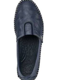 BADER Andrea Conti, leichte Damen-Slipper, mit Gummizug MARINE