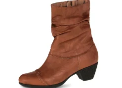 Best BADER Andrea Conti, modische Damen-Stiefeletten, Winterschuhe, mit Reißverschluss COGNAC