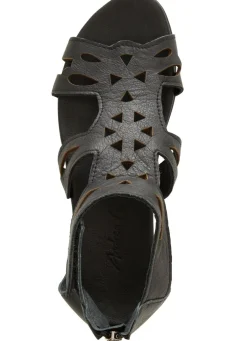 Sale BADER Andrea Conti, modische Damen-Sandalen, aus Leder SCHWARZ