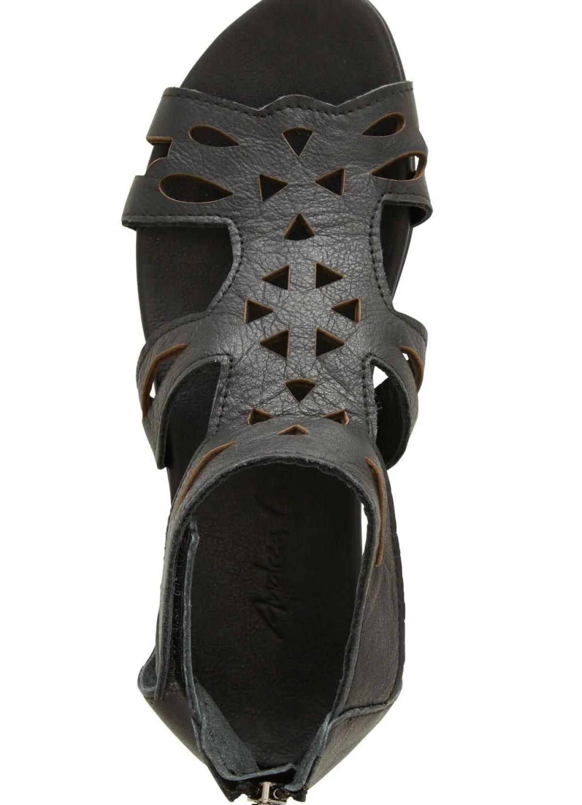 Sale BADER Andrea Conti, modische Damen-Sandalen, aus Leder SCHWARZ
