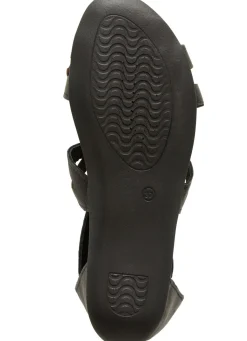 Sale BADER Andrea Conti, modische Damen-Sandalen, aus Leder SCHWARZ
