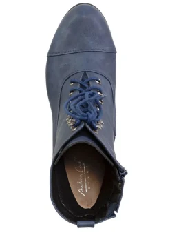 Online BADER Andrea Conti, modische Damen-Stiefeletten, Winterschuhe, mit Reißverschluss MARINE
