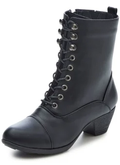 Best BADER Andrea Conti, modische Damen-Stiefeletten, Winterschuhe, mit Reißverschluss SCHWARZ