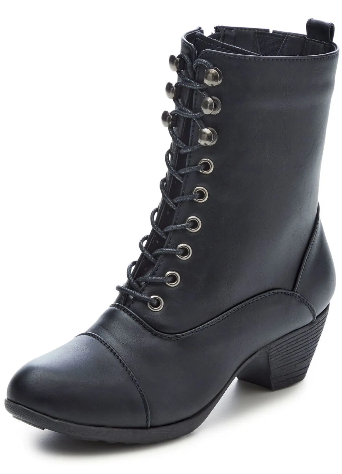 Best BADER Andrea Conti, modische Damen-Stiefeletten, Winterschuhe, mit Reißverschluss SCHWARZ