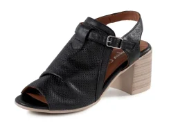 Best BADER Andrea Conti Sandalette mit Zier-Perforation SCHWARZ
