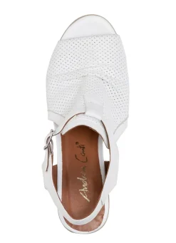 BADER Andrea Conti Sandalette mit Zier-Perforation WEISS