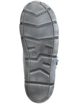 Best ANDREA CONTI Schnür-Bootie mit Schaftrand aus kariertem Textil JEANS