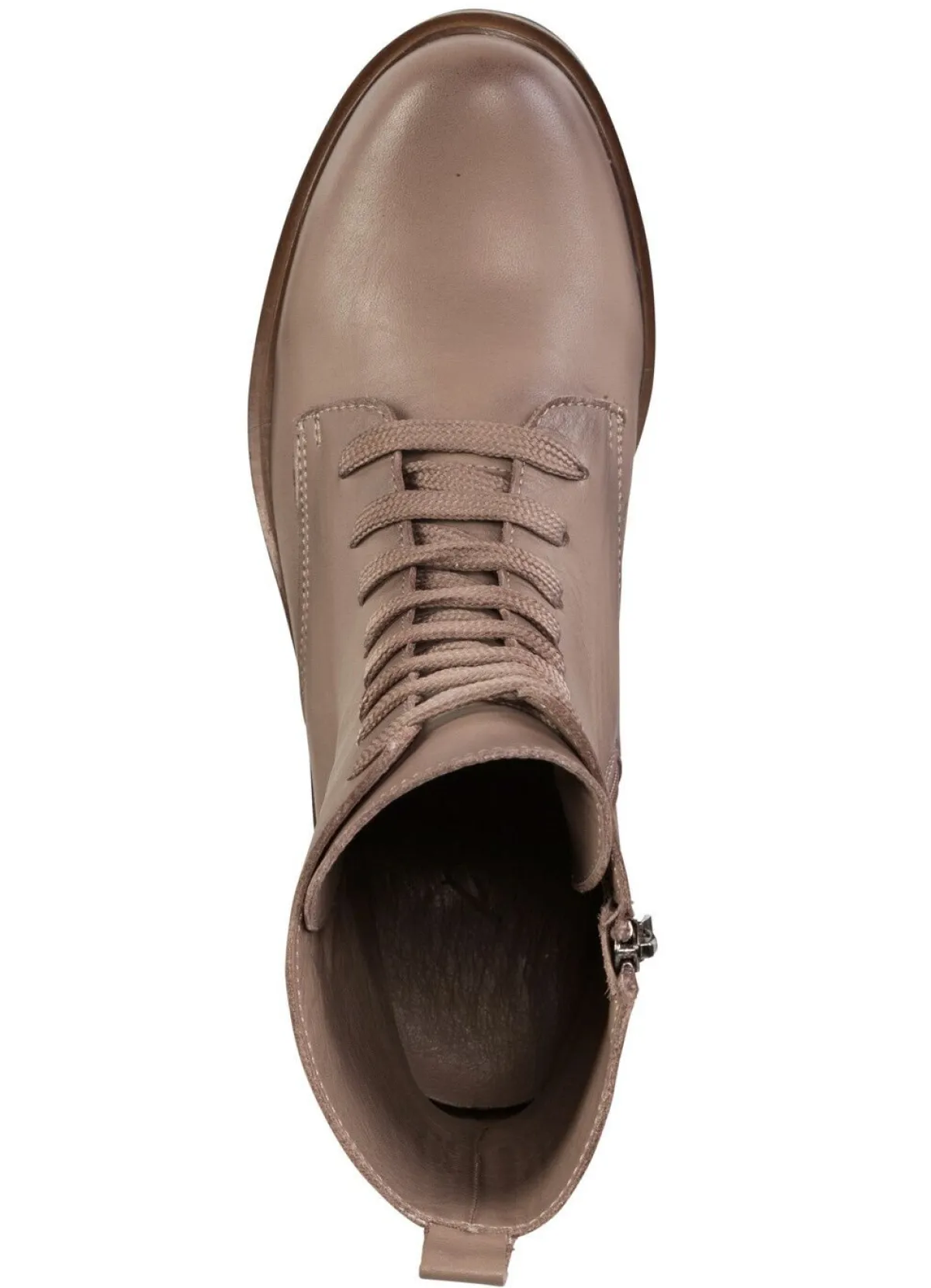 Clearance ANDREA CONTI Schnür-Stiefelette aus Rind-Nappaleder TAUPE