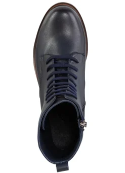 Clearance ANDREA CONTI Schnür-Stiefelette aus Rind-Nappaleder MARINE