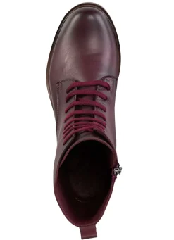 Discount ANDREA CONTI Schnür-Stiefelette aus Rind-Nappaleder BURGUND