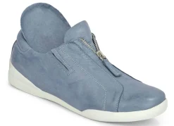 Discount ANDREA CONTI Slipper mit praktischem Reißverschluss BLEU