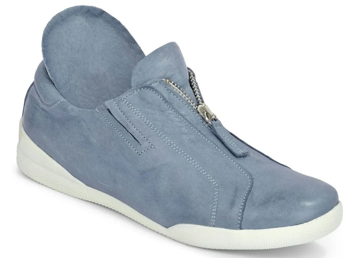 Discount ANDREA CONTI Slipper mit praktischem Reißverschluss BLEU