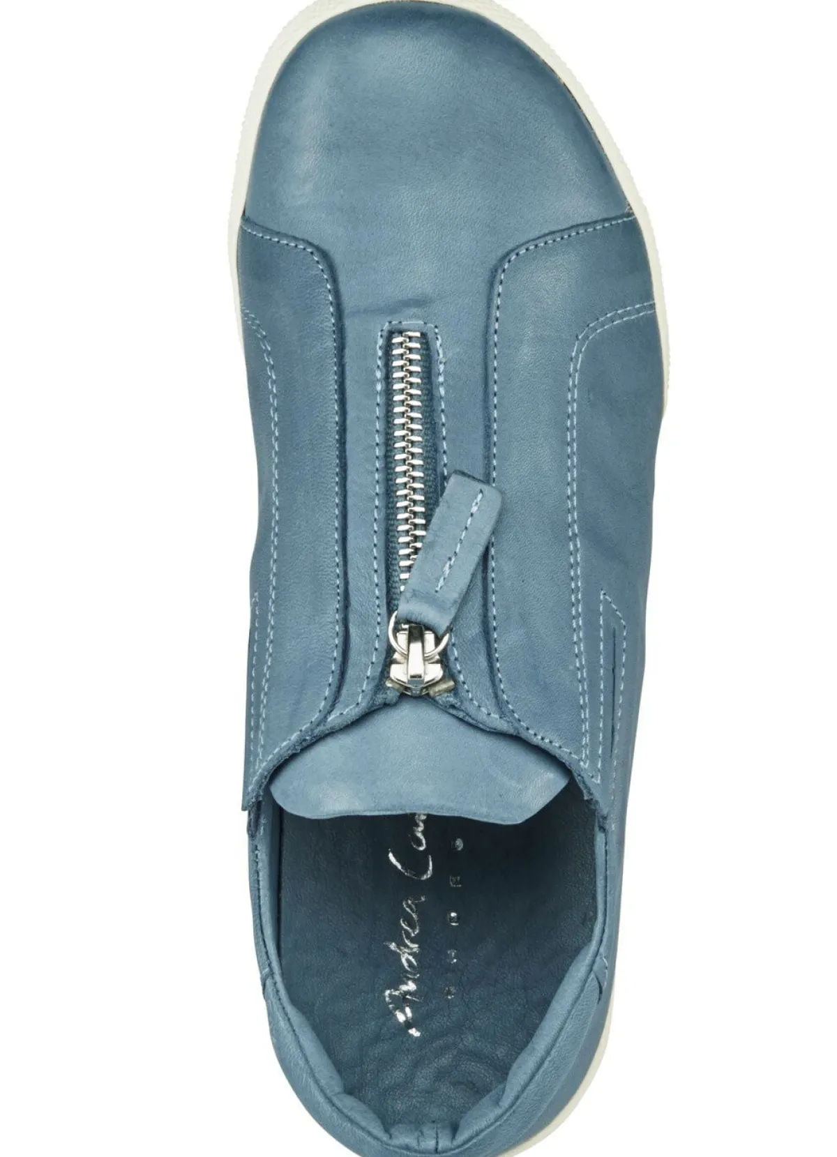 Discount ANDREA CONTI Slipper mit praktischem Reißverschluss BLEU