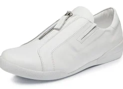 Discount ANDREA CONTI Slipper mit praktischem Reißverschluss WEISS