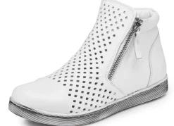 Sale ANDREA CONTI , sommerliche Damen-Stiefeletten, mit herausnehmbarem Fußbett WEISS
