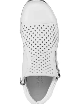 Sale ANDREA CONTI , sommerliche Damen-Stiefeletten, mit herausnehmbarem Fußbett WEISS