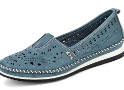 Hot ANDREA CONTI , sommerliche Damen-Slipper, mit Gummizug JEANSBLEU