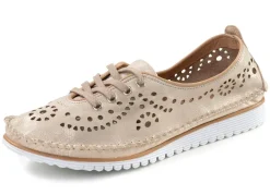 Online ANDREA CONTI , sommerliche Damen-Schnürschuhe, Weite G, mit herausnehmbarem Fußbett MATTGOLD