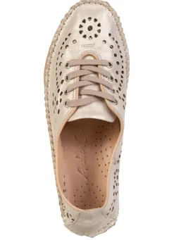 Online ANDREA CONTI , sommerliche Damen-Schnürschuhe, Weite G, mit herausnehmbarem Fußbett MATTGOLD