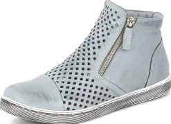 New ANDREA CONTI , sommerliche Damen-Stiefeletten, mit herausnehmbarem Fußbett HELLGRAU