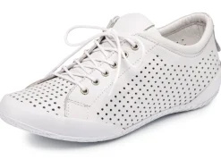 Clearance BADER Andrea Conti, sommerliche Damen-Schnürschuhe, mit herausnehmbarem Fußbett WEISS
