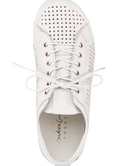 Clearance BADER Andrea Conti, sommerliche Damen-Schnürschuhe, mit herausnehmbarem Fußbett WEISS