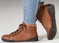 Online ANDREA CONTI , sportive Damen-Boots, mit herausnehmbarem Fußbett COGNAC
