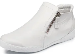 Outlet BADER Andrea Conti, sportliche Damen-Boots, mit herausnehmbarem Fußbett WEISS