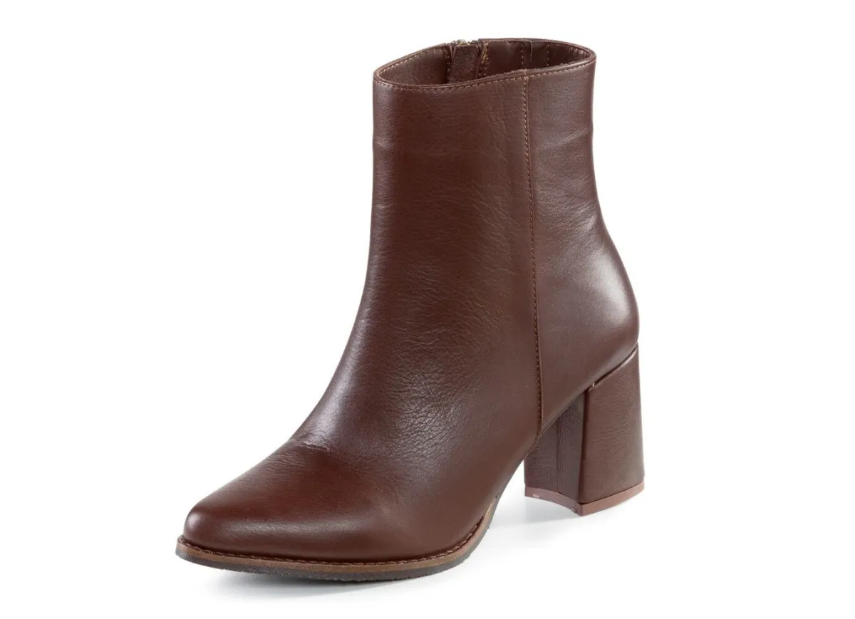 Hot ANDREA CONTI Stiefelette mit seitlich eingesetztem Gummizug MOKKA